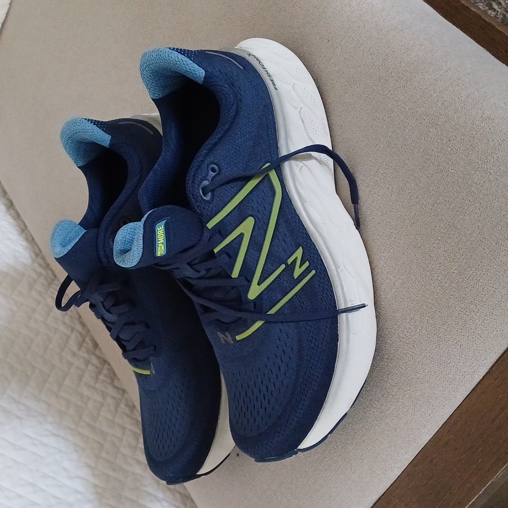 New Balance Blue and Green Sneakers